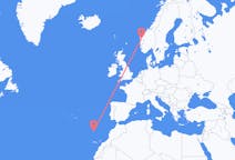 Flyg från Førde, Norge till Funchal, Portugal