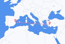 Flights from Denizli, Turkey to Valencia, Spain