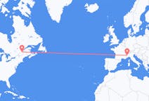 Flyreiser fra Québec, Canada til Torino, Italia