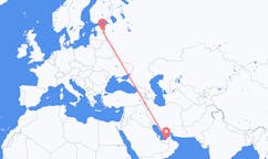 Flights from Abu Dhabi to Tartu