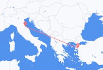 出发地 土耳其埃德雷米特目的地 意大利里米尼的航班