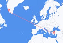出发地 土耳其出发地 安塔利亚目的地 格陵兰帕缪特的航班