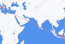 Flights from Praya, Lombok, Indonesia to Palermo, Italy