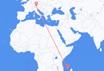 Flights from Mamoudzou, France to Innsbruck, Austria