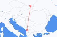 Flyrejser fra Tirana til Kosice
