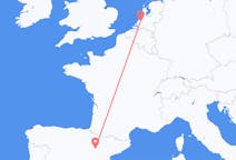 Flyrejser fra Rotterdam, Holland til Zaragoza, Spanien