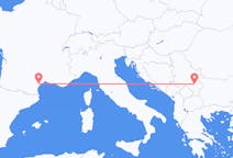 Flyreiser fra Niš, Serbia til Aspiran, Frankrike