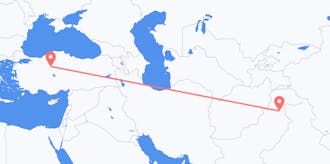 Flyreiser fra Pakistan til Tyrkia