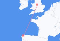 Flights from Santiago de Compostela in Spain to Birmingham in England