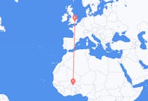 Flights from Ouagadougou, Burkina Faso to London, England