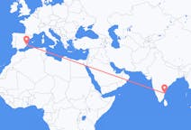 インド、 チェンナイから、インド、アリカンテ行き行きのフライト