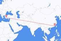 Flyreiser fra Xiamen, til Denizli