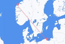 Flights from Volda, Norway to Gdańsk, Poland