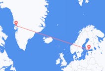 Flights from Helsinki, Finland to Qaarsut, Greenland