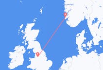 Flyg från Manchester, England till Haugesund, Norge