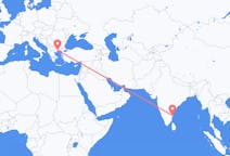 인도 첸나이에서 출발해 그리스 카발라현으로(으)로 가는 항공편