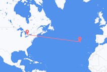 Flyg från Waterloo, Ontario, Kanada till Ponta Delgada, Portugal