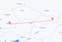 Flights from Košice in Slovakia to Munich in Germany