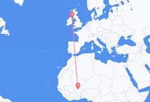 Flyreiser fra Ouagadougou, Burkina Faso til Belfast, Nord-Irland