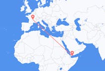 Flyrejser fra Aden, Yemen til Clermont-Ferrand, Frankrig