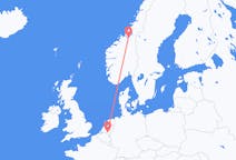 Flyg från Eindhoven, Nederländerna till Trondheim, Norge