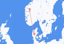 Flights from Sogndal, Norway to Billund, Denmark