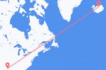 Flüge von Dallas, die Vereinigten Staaten nach Akureyri, Island