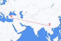 Flyg från Kunming, Kina till Konya, Kina