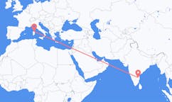 Flights from Tirupati, India to Olbia, Italy