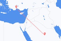 Flyreiser fra Al Qasim (provins), til Antalya