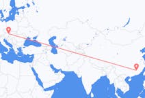 Flyreiser fra Ganzhou, Kina til Vienna, Østerrike