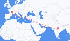 Flights from Nagpur, India to Béziers, France