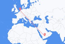 Flyrejser fra Sharurah, Saudi-Arabien til Amsterdam, Holland