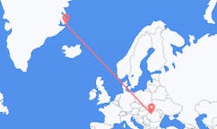 Flyg från Ittoqqortoormiit, Grönland till Cluj Napoca, Rumänien