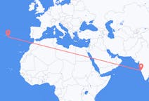 出发地 印度出发地 果阿目的地 葡萄牙蓬塔德尔加达的航班