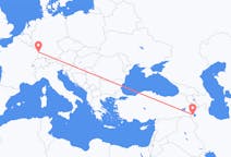 Flyg från Urmia, Iran till Strasbourg, Frankrike