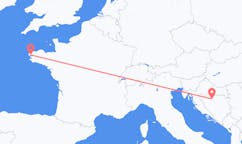 Flyg från Banja Luka, Bosnien och Hercegovina till Brest, Frankrike