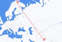 인도 자이푸르에서 출발해 핀란드 이발로에게(으)로 가는 항공편