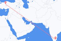Flyrejser fra Tiruchirappalli, Indien til Ankara, Tyrkiet