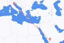 出发地 沙特阿拉伯出发地 奈季蘭目的地 意大利里米尼的航班