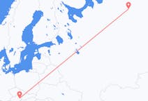 Fly fra Usinsk til Vienna