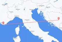 Fly fra Sarajevo til Toulon