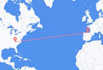 Flyg från Asheville, USA till Santander, Spanien