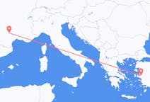 Flyreiser fra Rodez, til Izmir