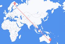 Flyg från Sydney, Australien till Kuusamo, Finland