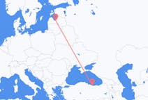 Flyg från Riga, Lettland till Ordu, Turkiet