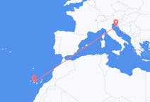 Flights from Pula in Croatia to Tenerife in Spain