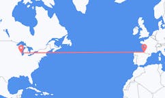 美国出发地 密尔沃基飞往美国目的地 比亚里茨的航班