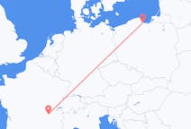 Flights from Gdańsk in Poland to Lyon in France