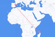 出发地 马达加斯加貝島目的地 西班牙阿利坎特的航班
